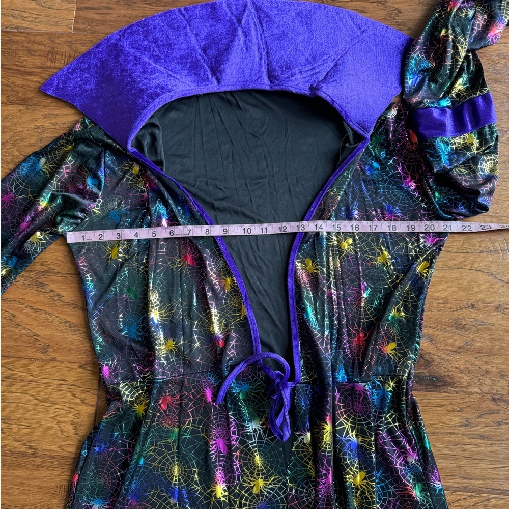 Halloween Costume Robe‎ Colorful Spider Print - Picture 7 of 8